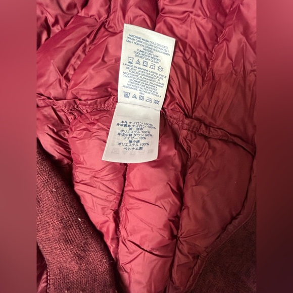 Lands' End Maroon Down Sweater Jacket Women's Size 2X - Picture 6 of 12